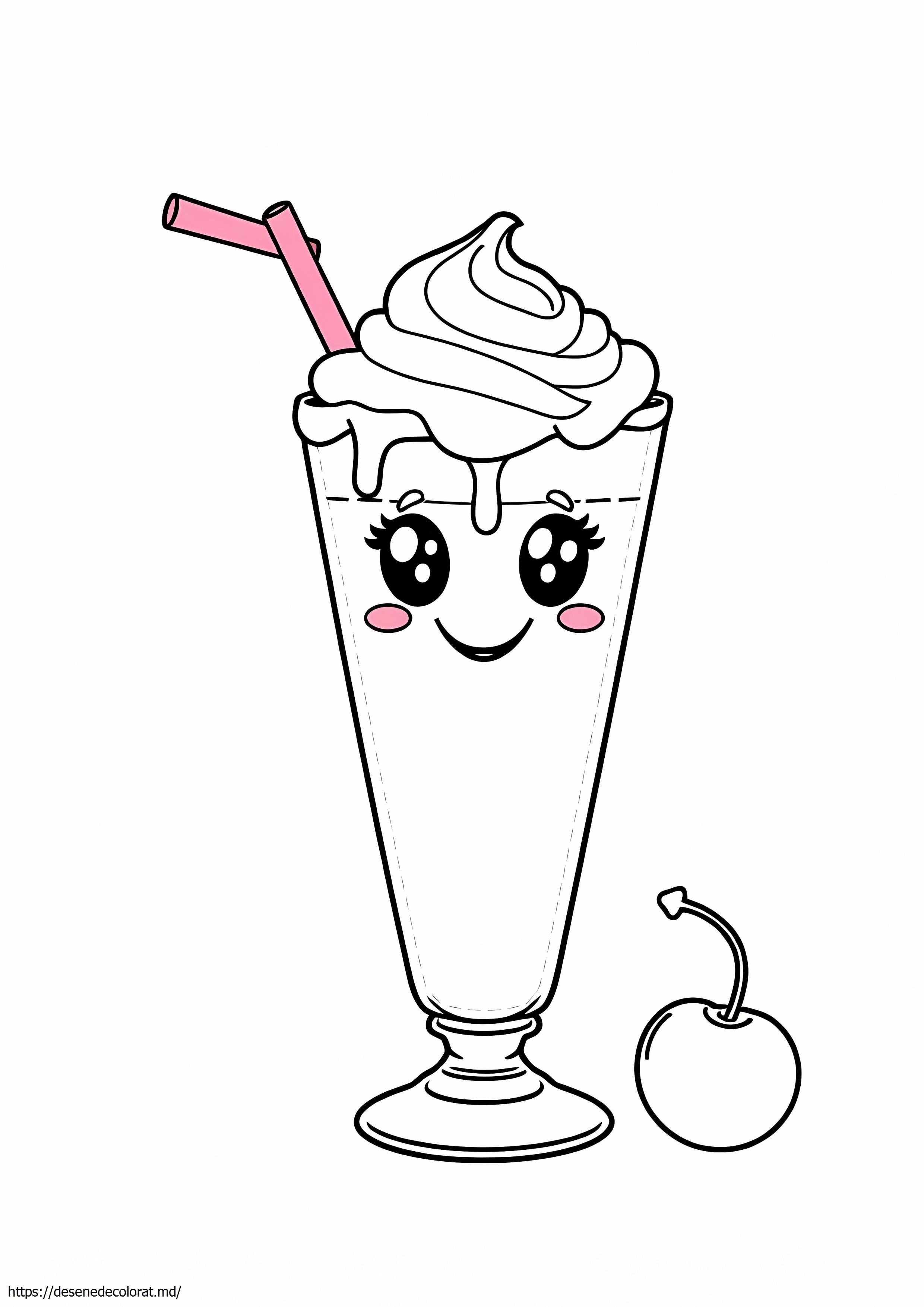 Milkshake drăguț kawaii