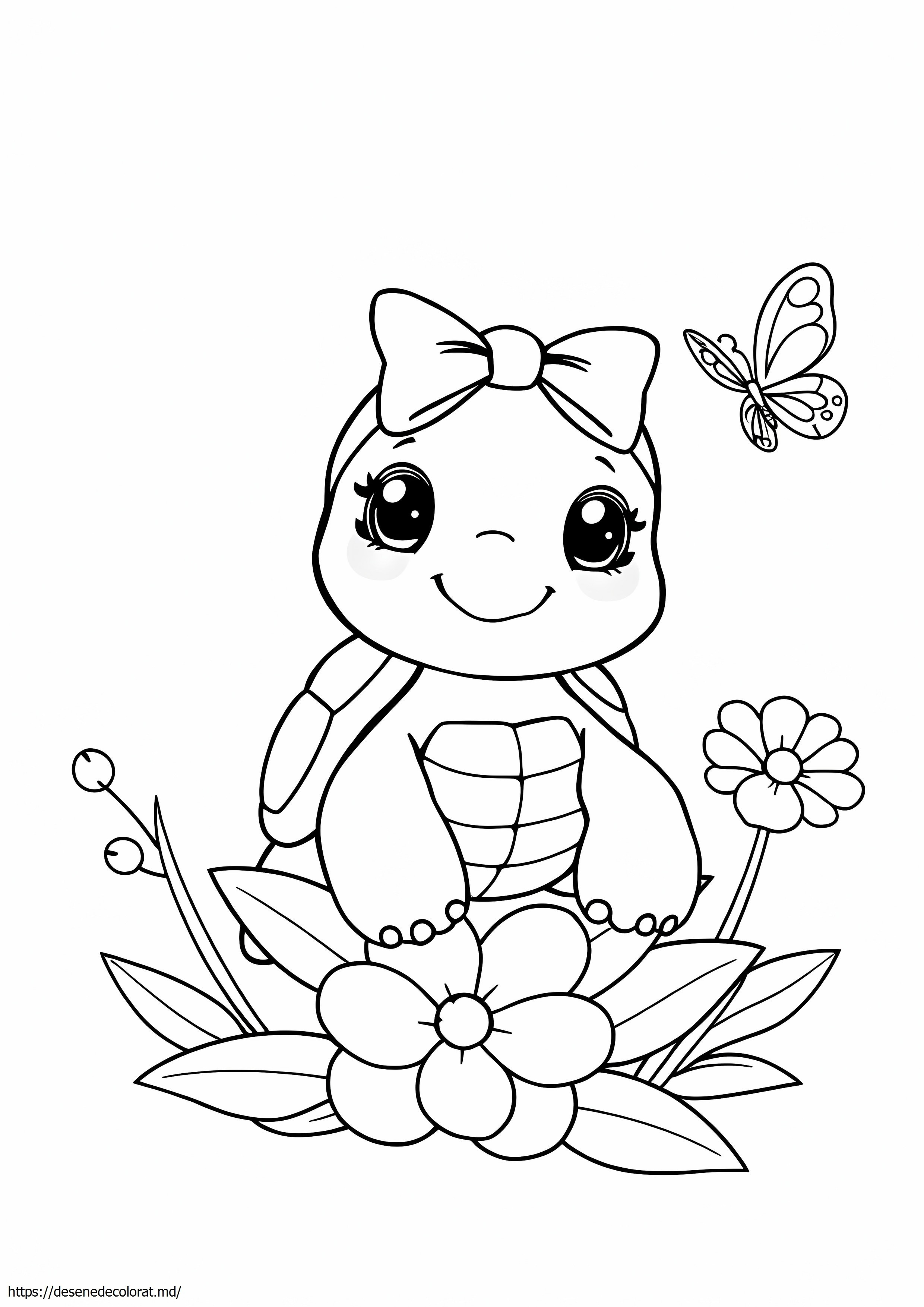 Țestoasă drăguță kawaii