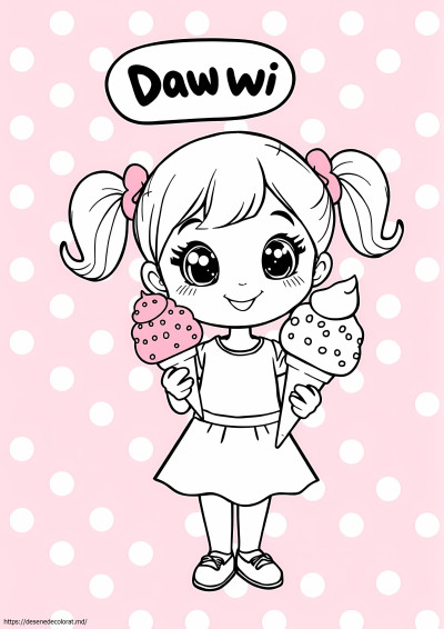 Desen kawaii atât de drăguț