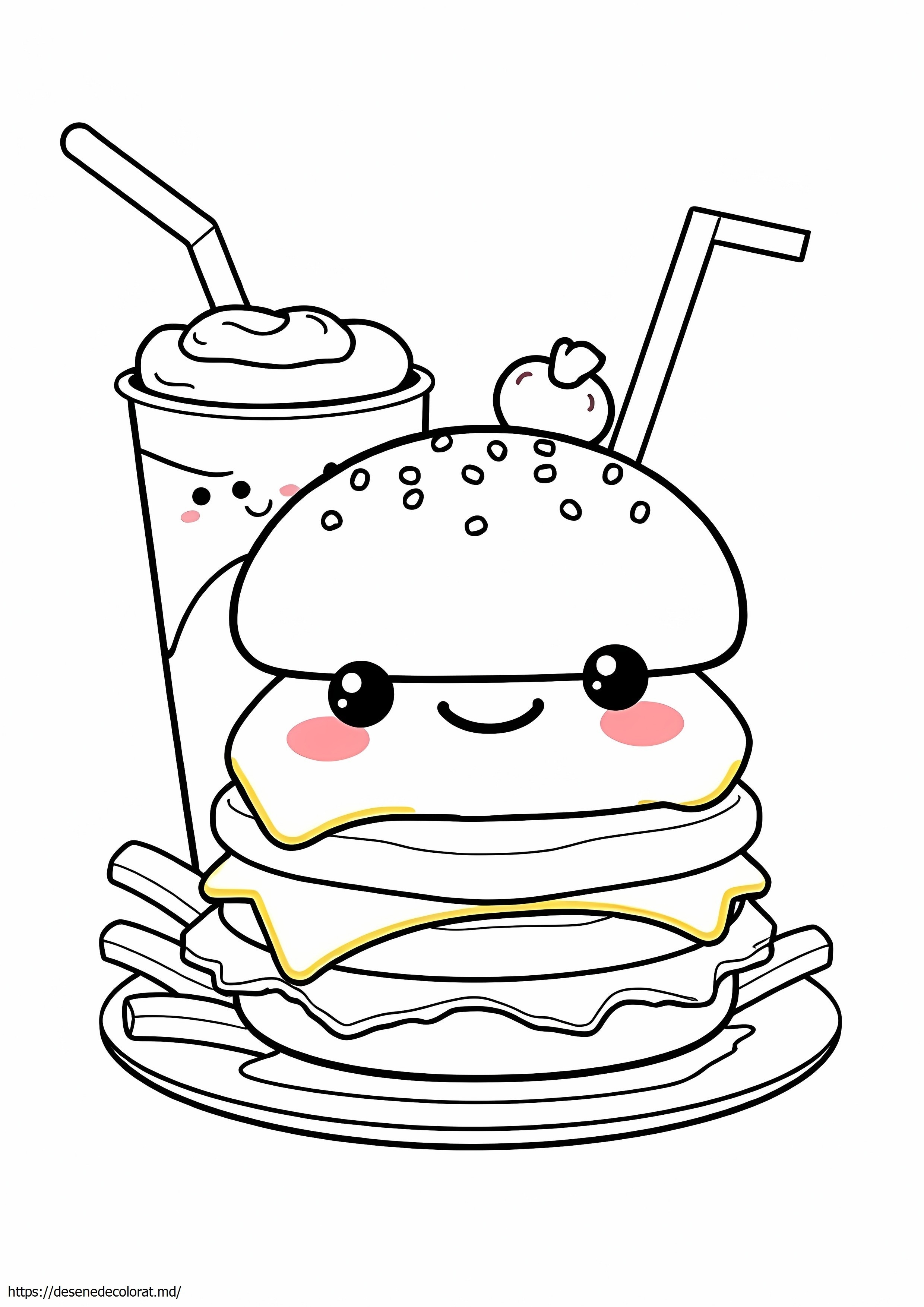 Kawaii fast food mâncare drăguță