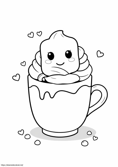 Ciocolata calda kawaii