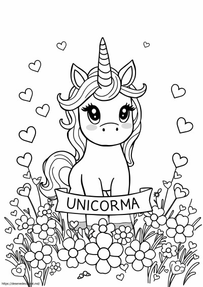Super drăguț drăguț unicorn kawaii
