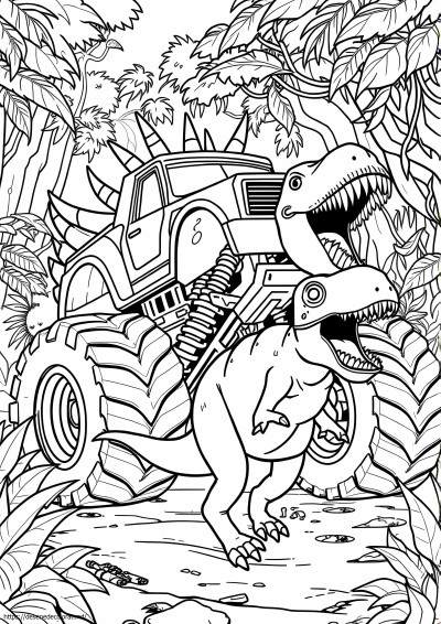 Jurassic attack monster truck