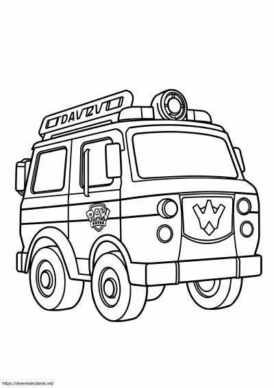 Camion de pompieri patrula labe