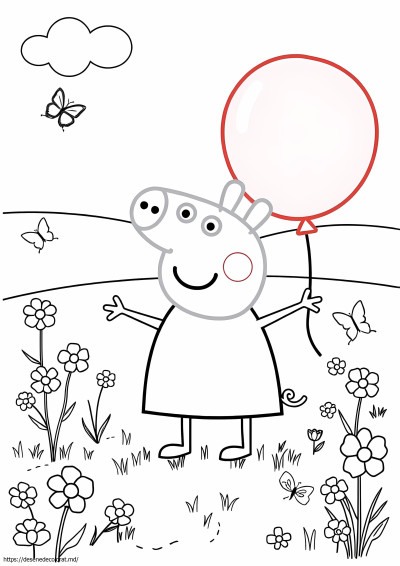 Desen peppa pig pentru