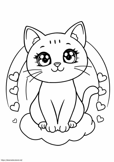 Pisica anime kawaii