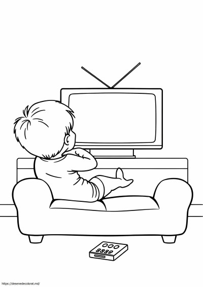 Uitând la tv