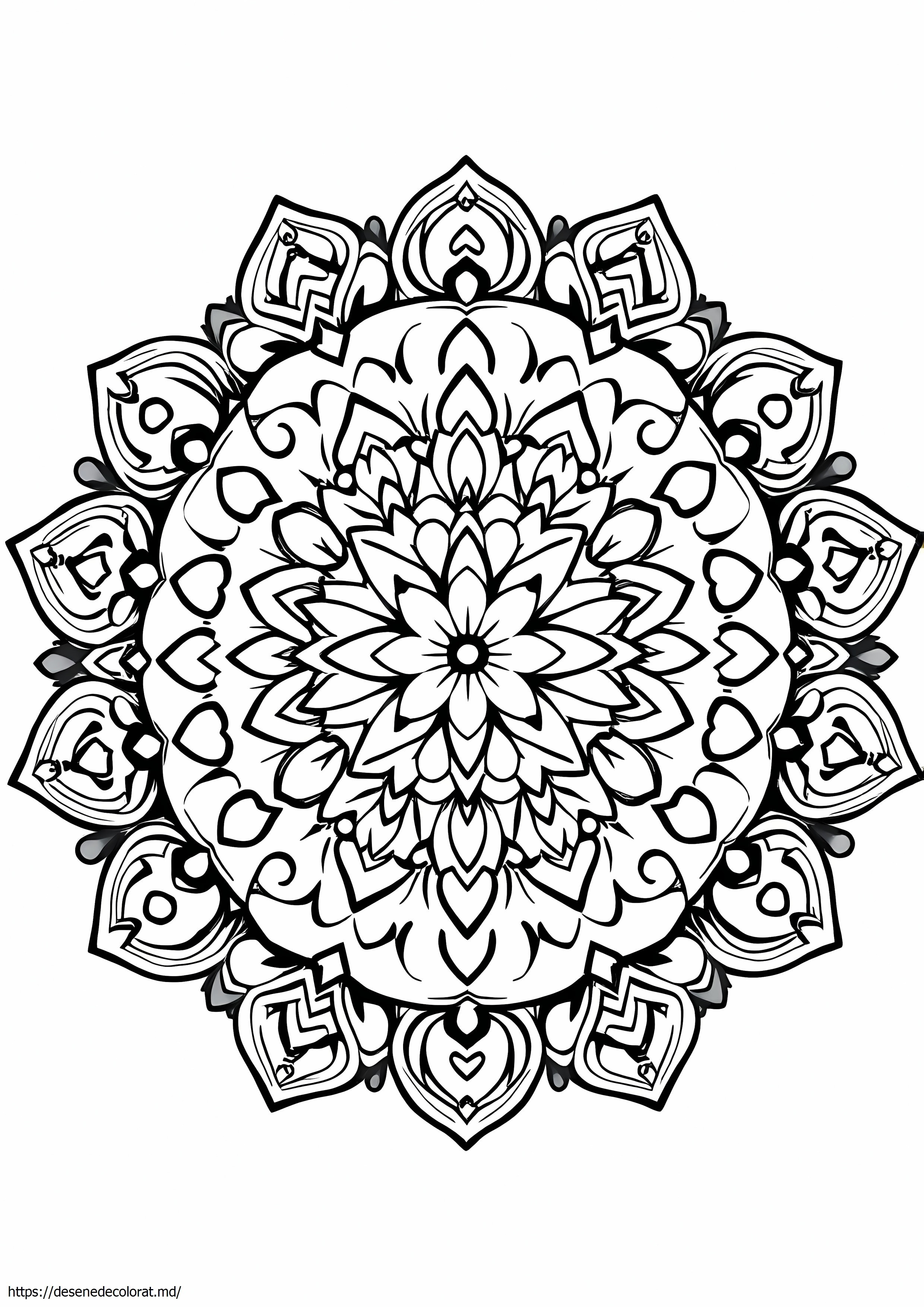 Mandala cu 4 secțiuni