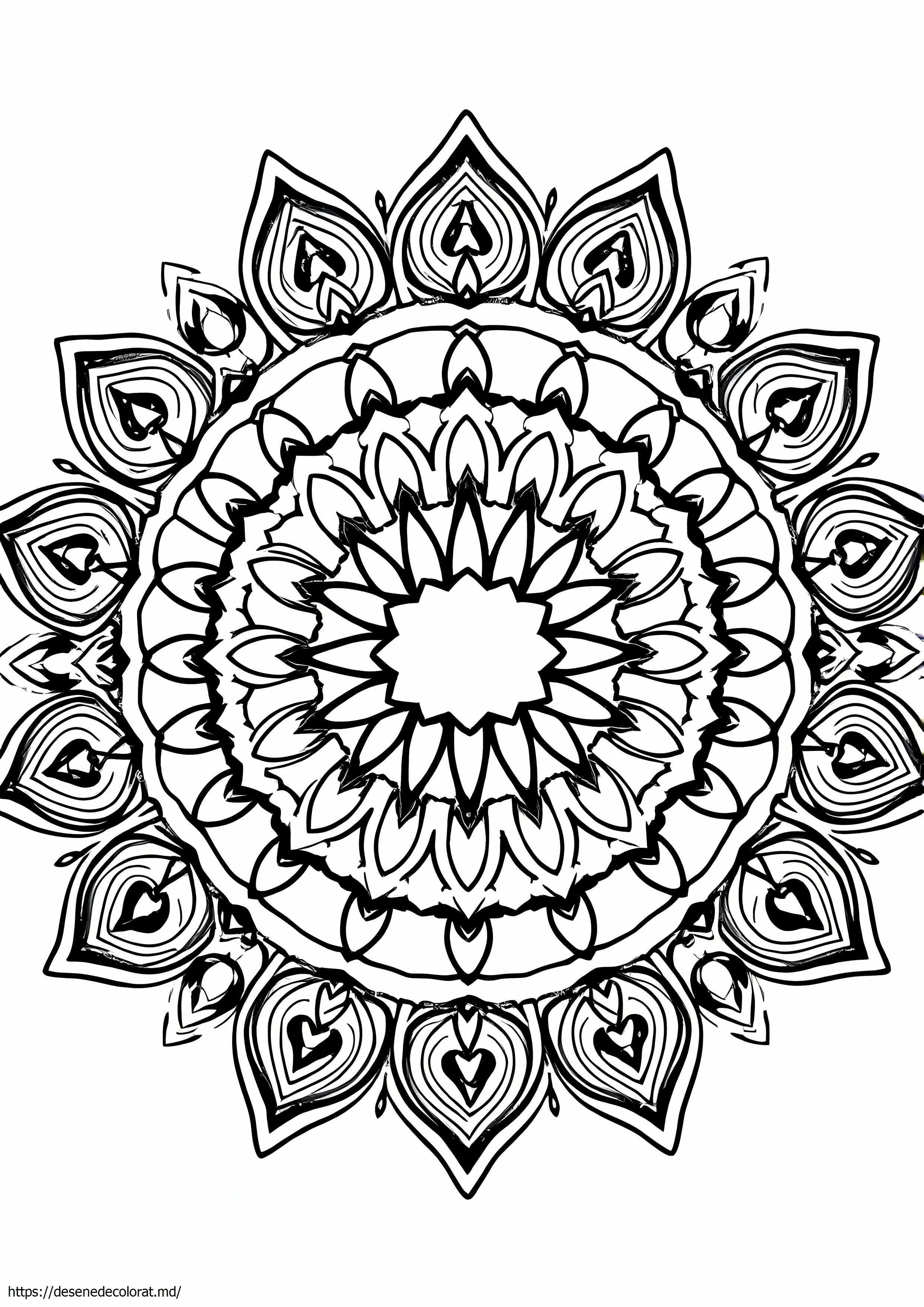 Mandala alb-negru