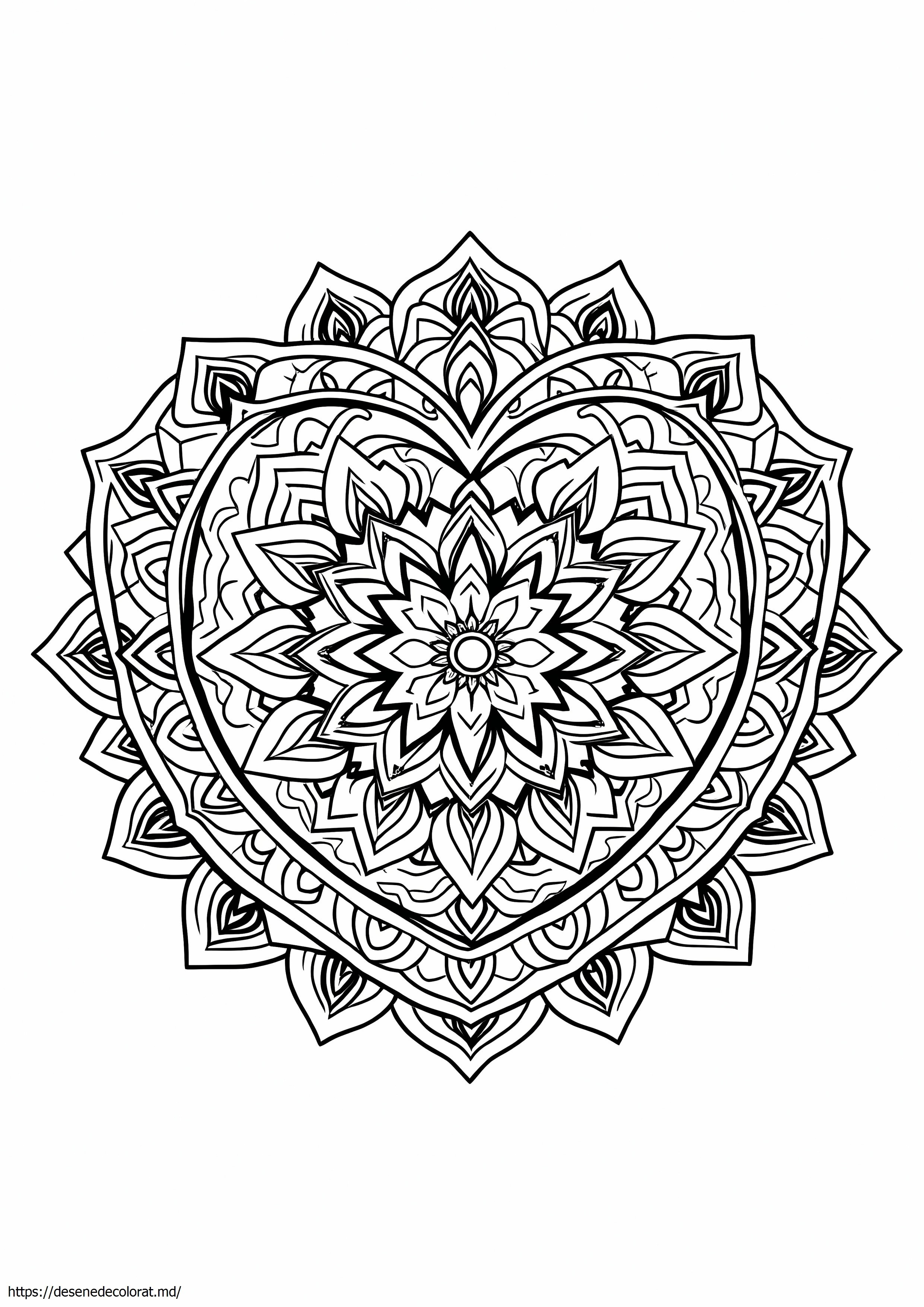 Mandala in forma de inima