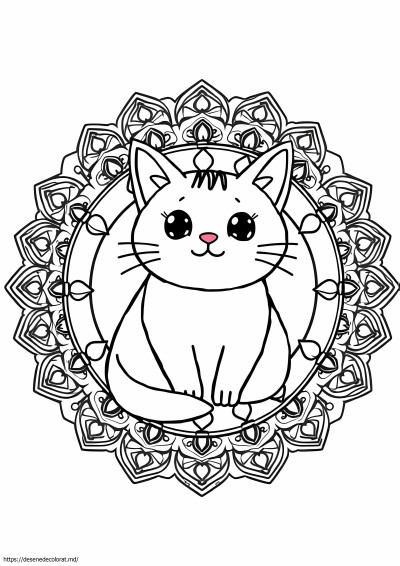 Pusheen mandala
