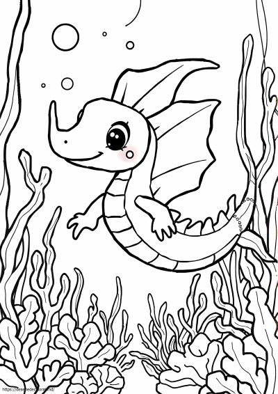 Dragon de mare cu frunze