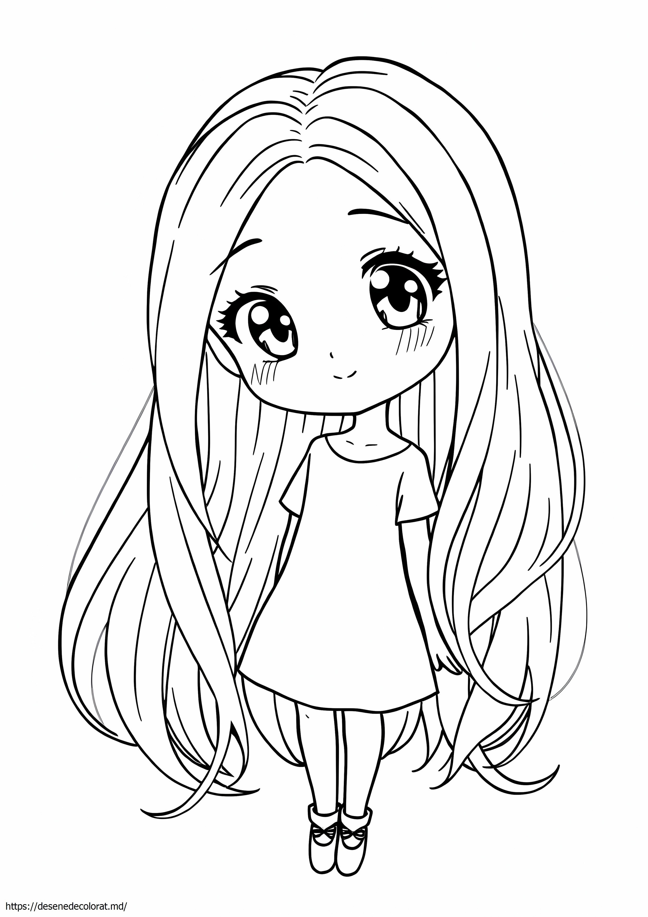 Frumos anime păr lung anime girl