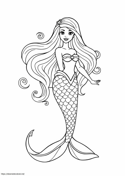 Coada de sirena barbie