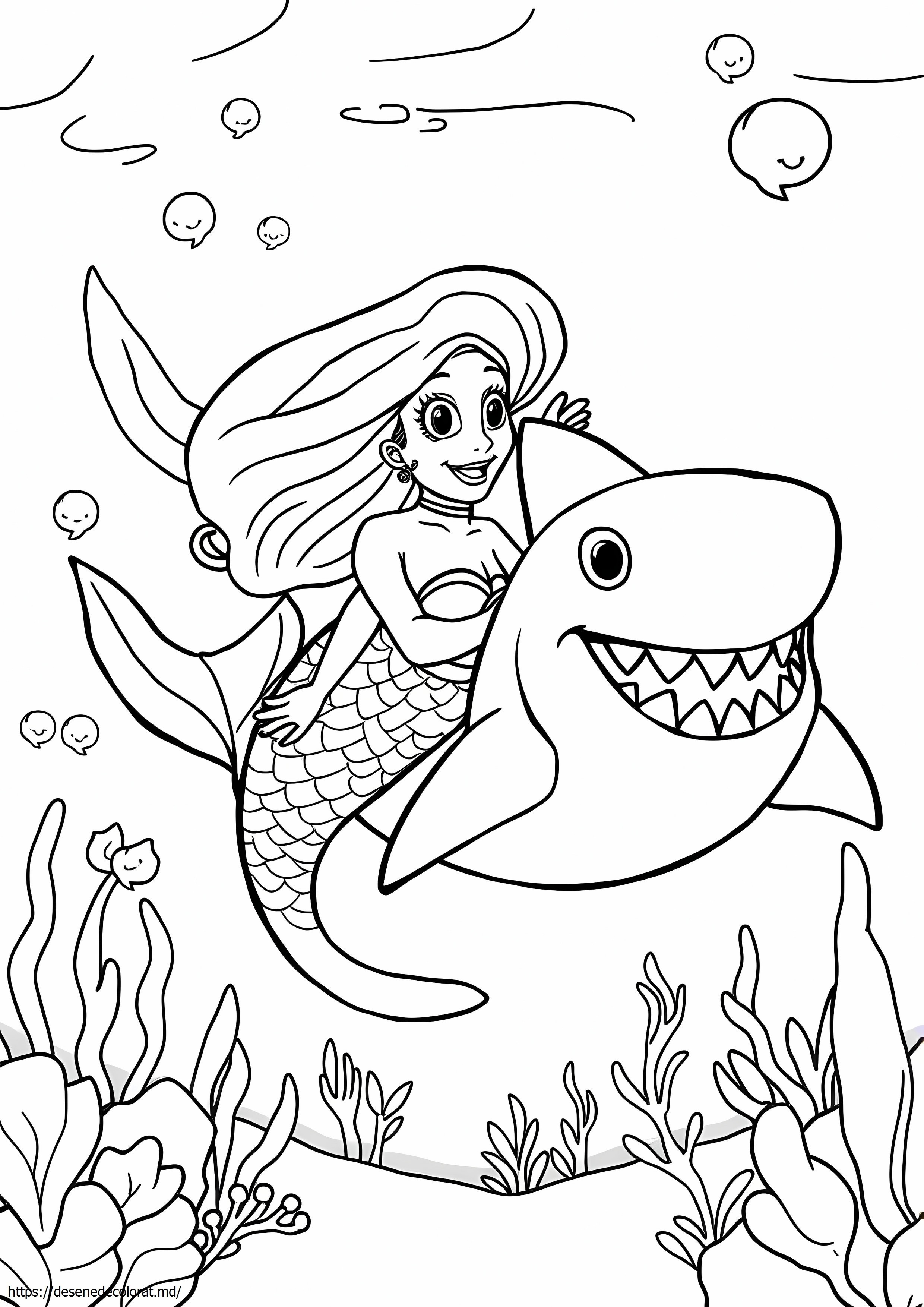 Desen sirenă zig și sharko