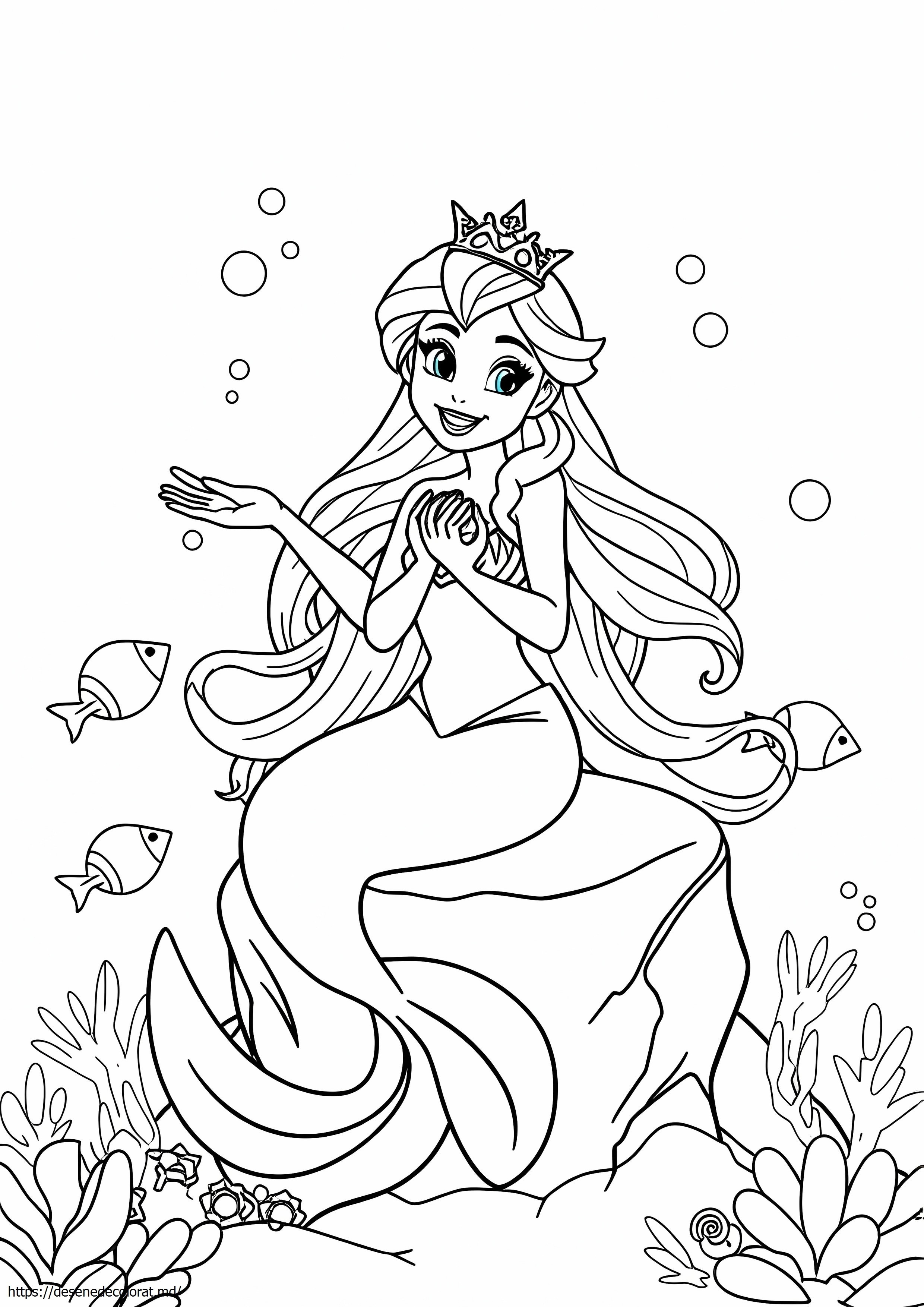 Sirena elsa înghețată
