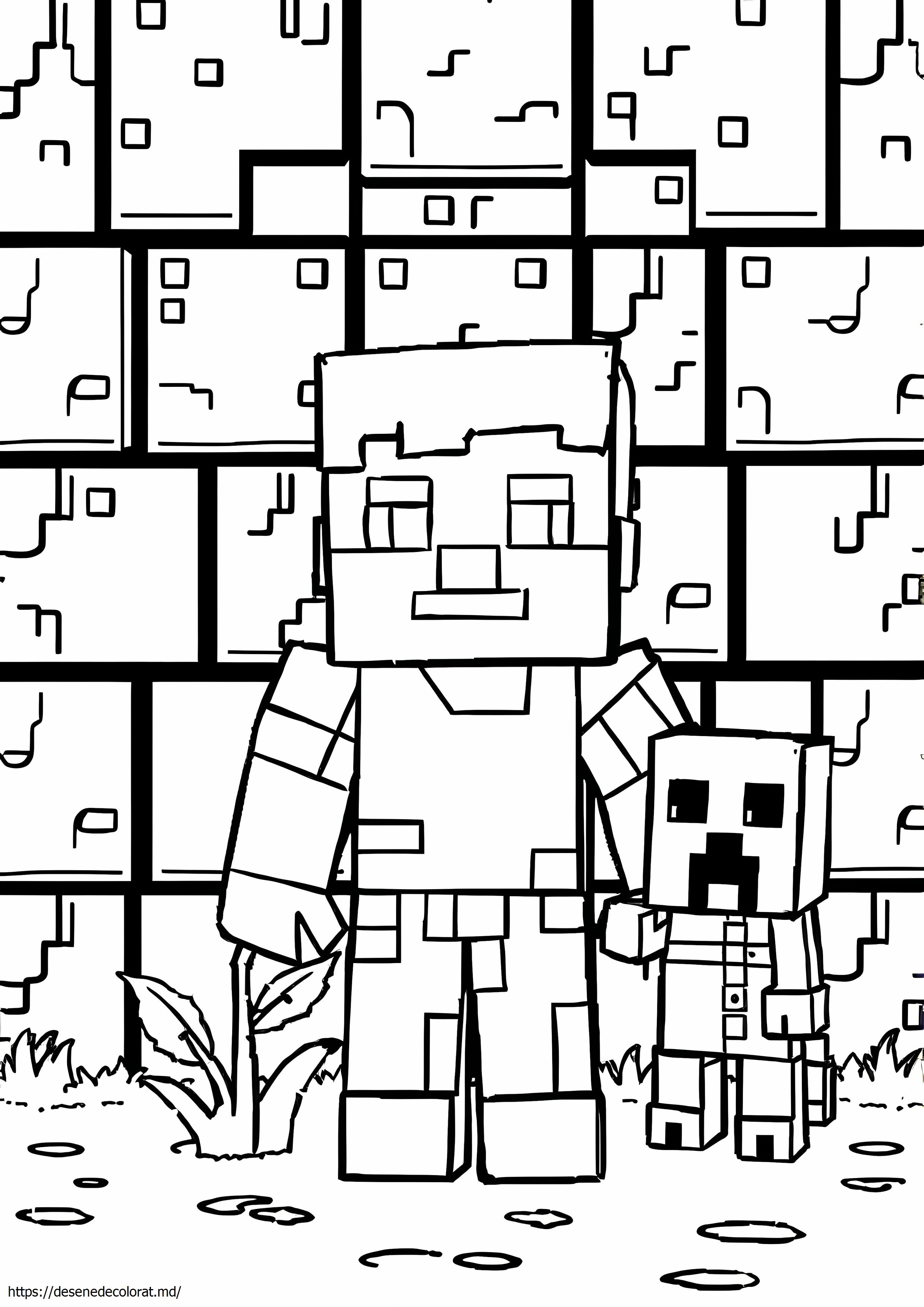Minecraft alb-negru