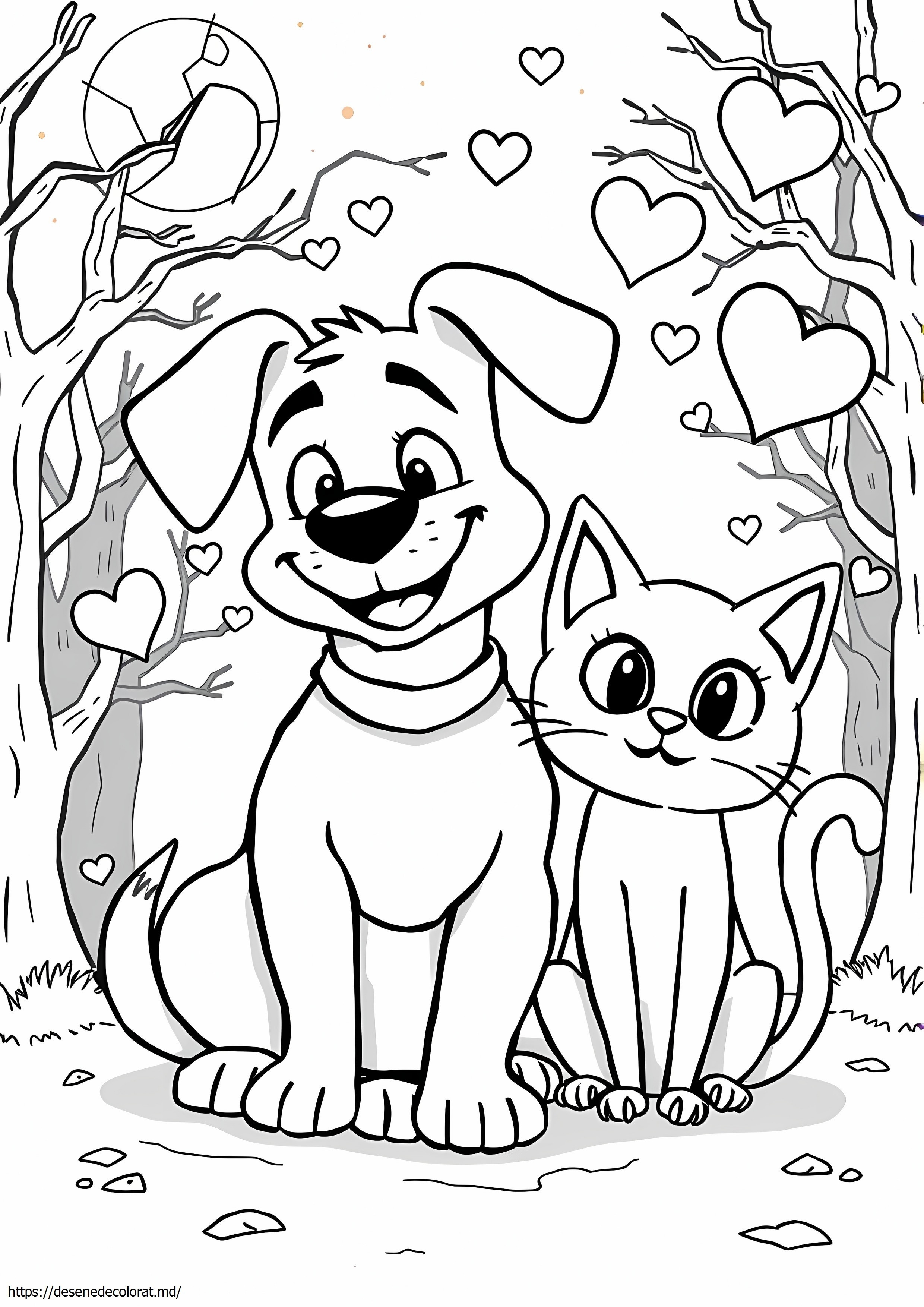 Câine desene animate pisică groază