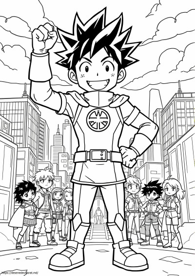 Pagini color boku no hero academia