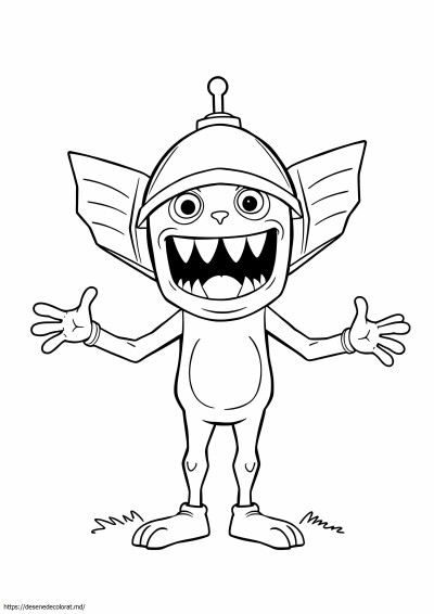 Huggy wuggy cap de sirenă