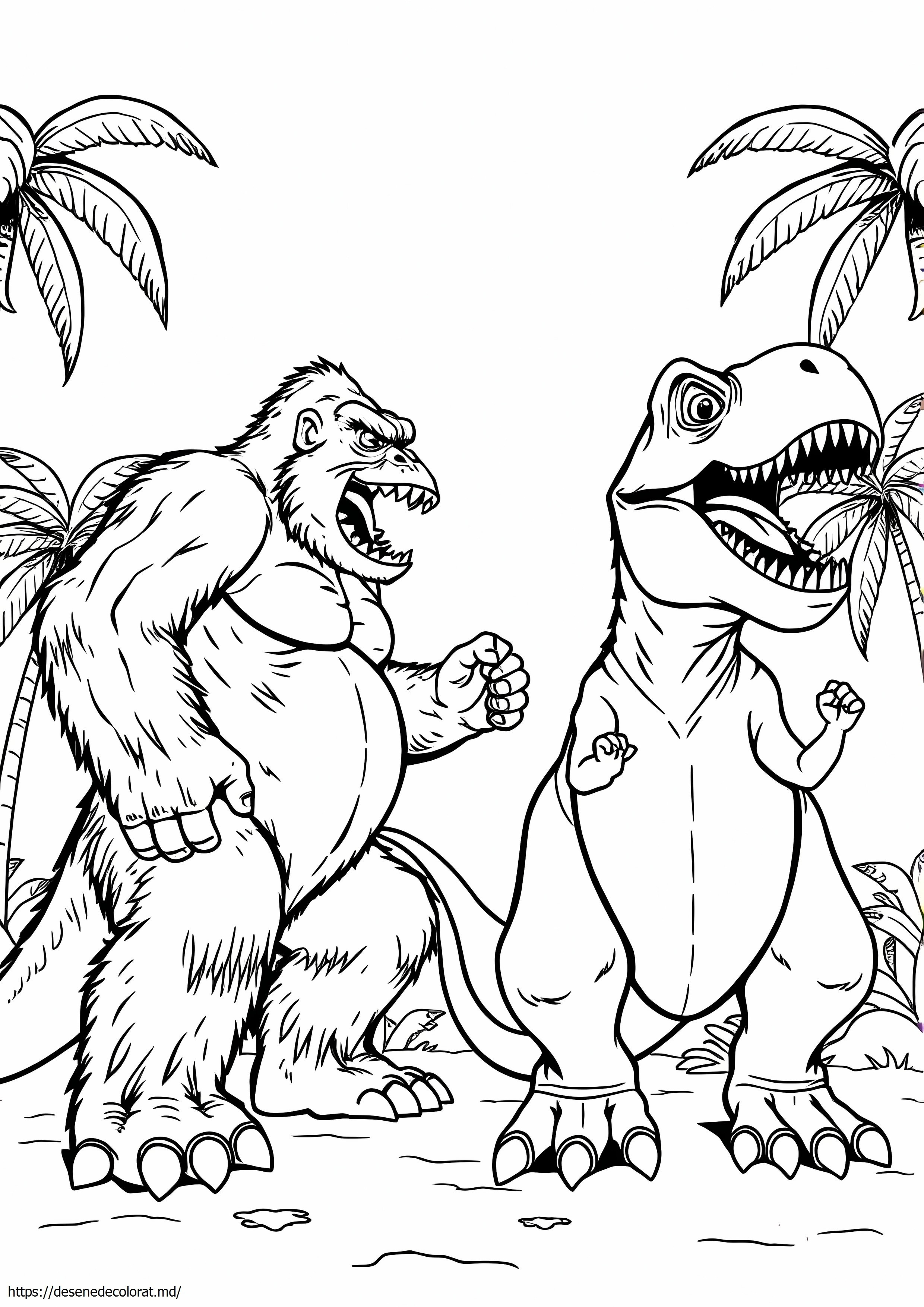 King Kong vs T Rex