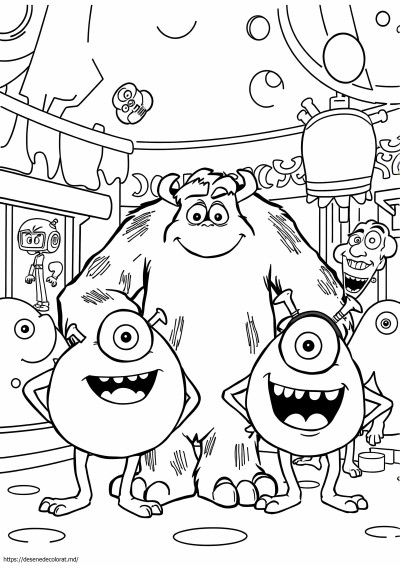 Personajele monsters inc