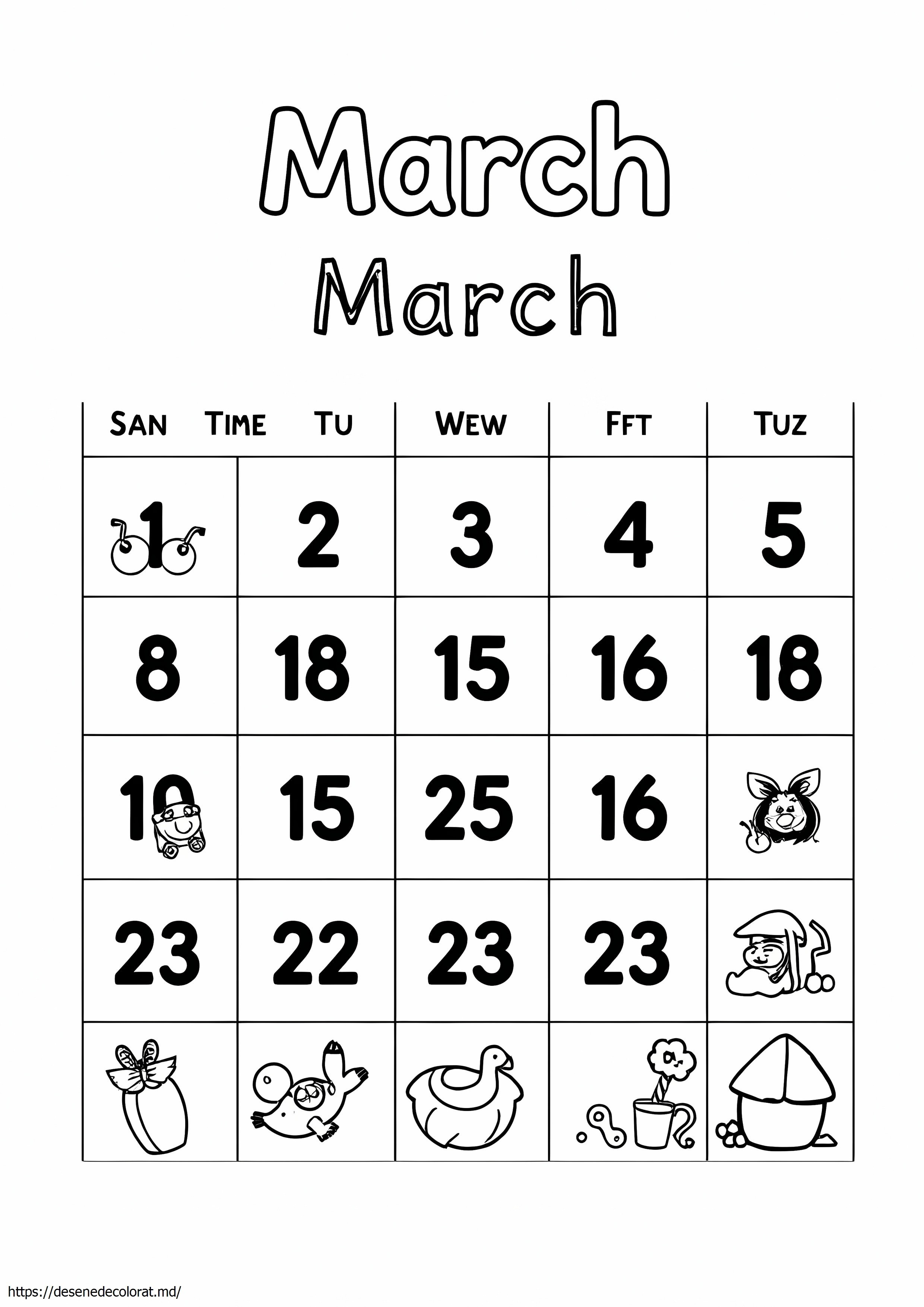 Calendarul martie 2017