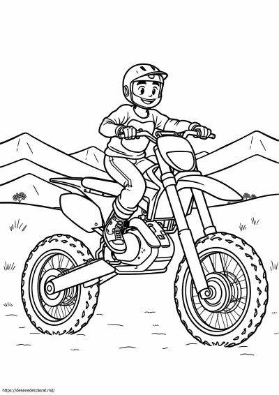 Motocicletă cu bicicletă de pământ