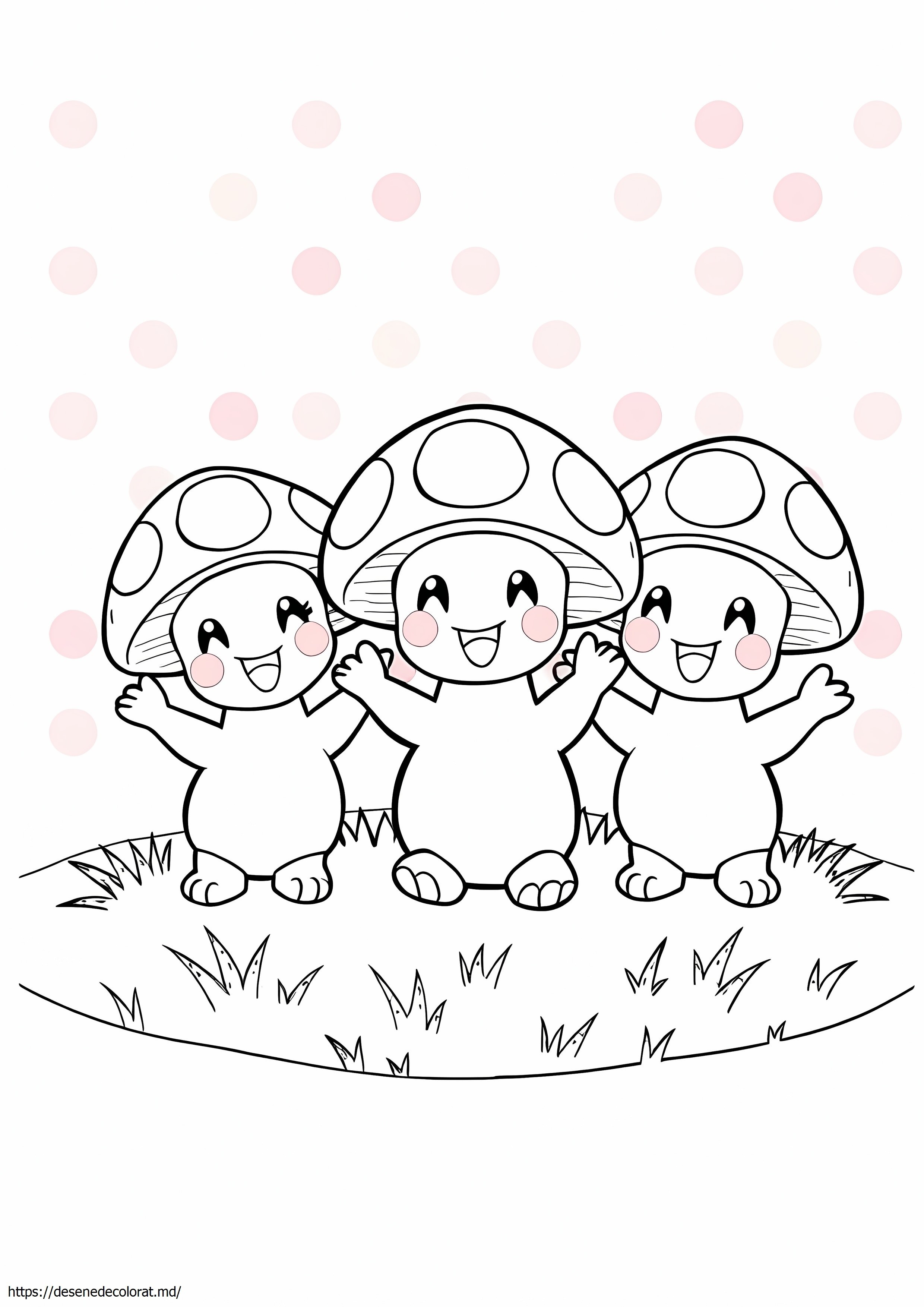 3 pokemoni ciuperci