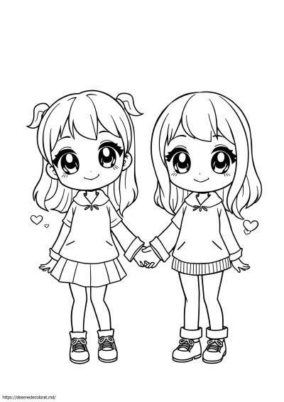 Drăguț anime bff