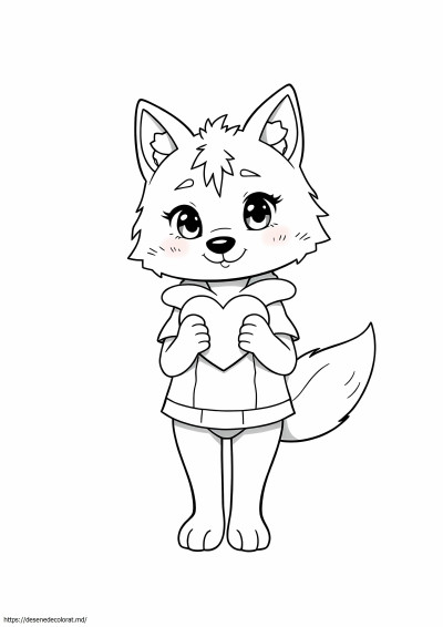 Drăguț anime wolf gacha life