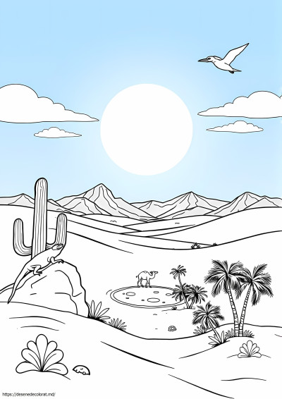 Scena desertului