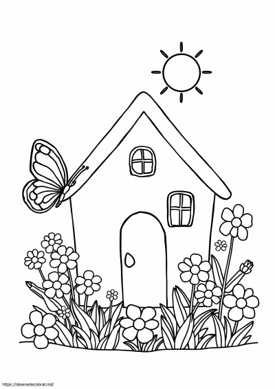 Casa cu flori