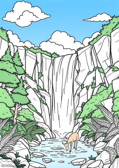 Scena naturii cascada natura