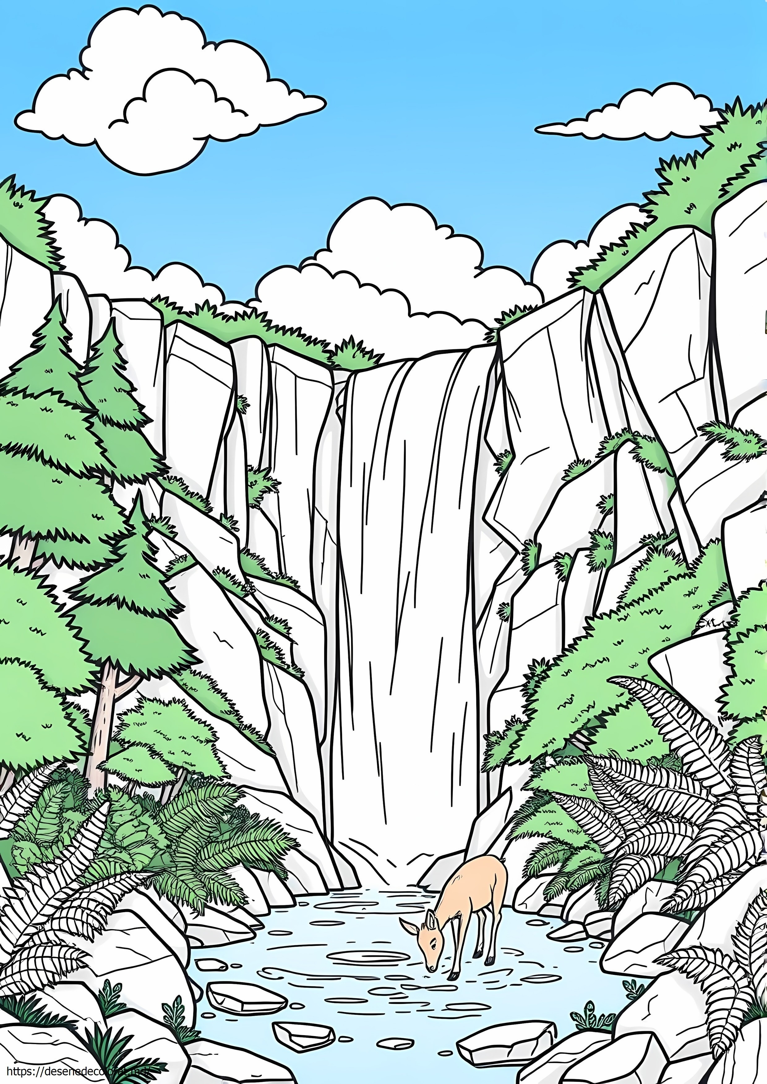 Scena naturii cascada natura