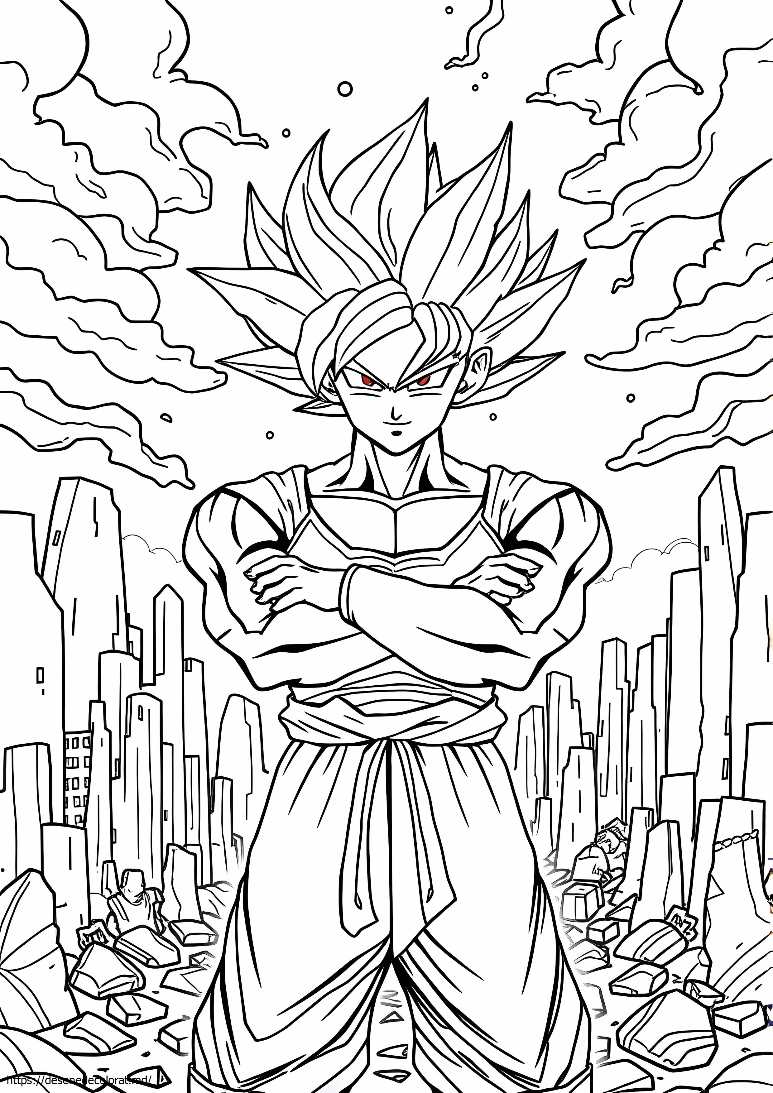 Dragon ball super goku negru