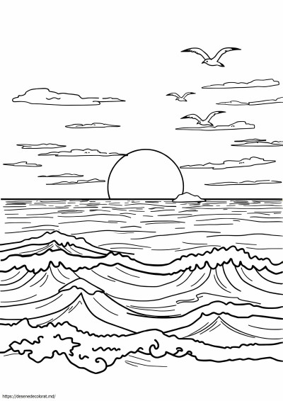 Apus de soare oceanic