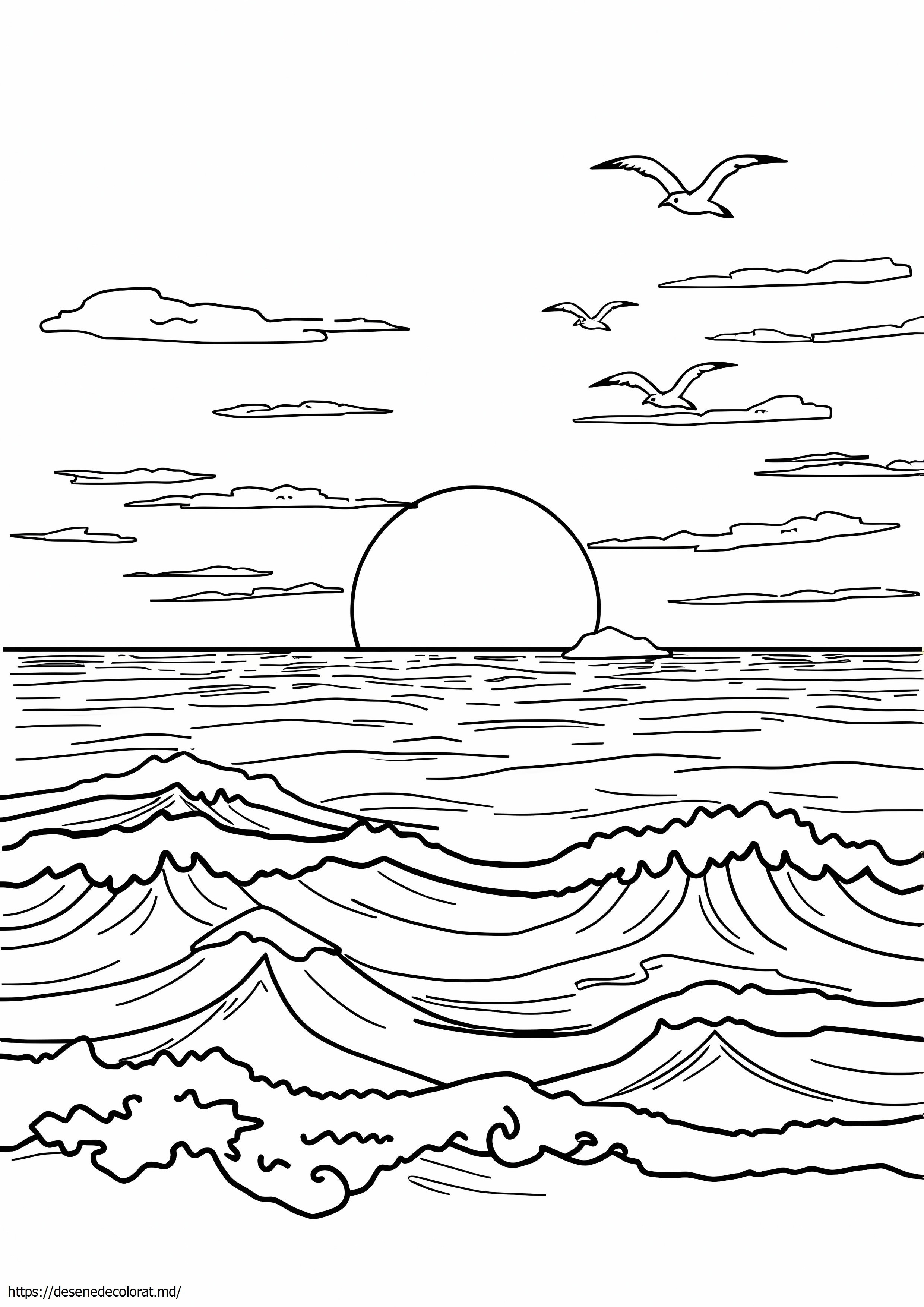 Apus de soare oceanic