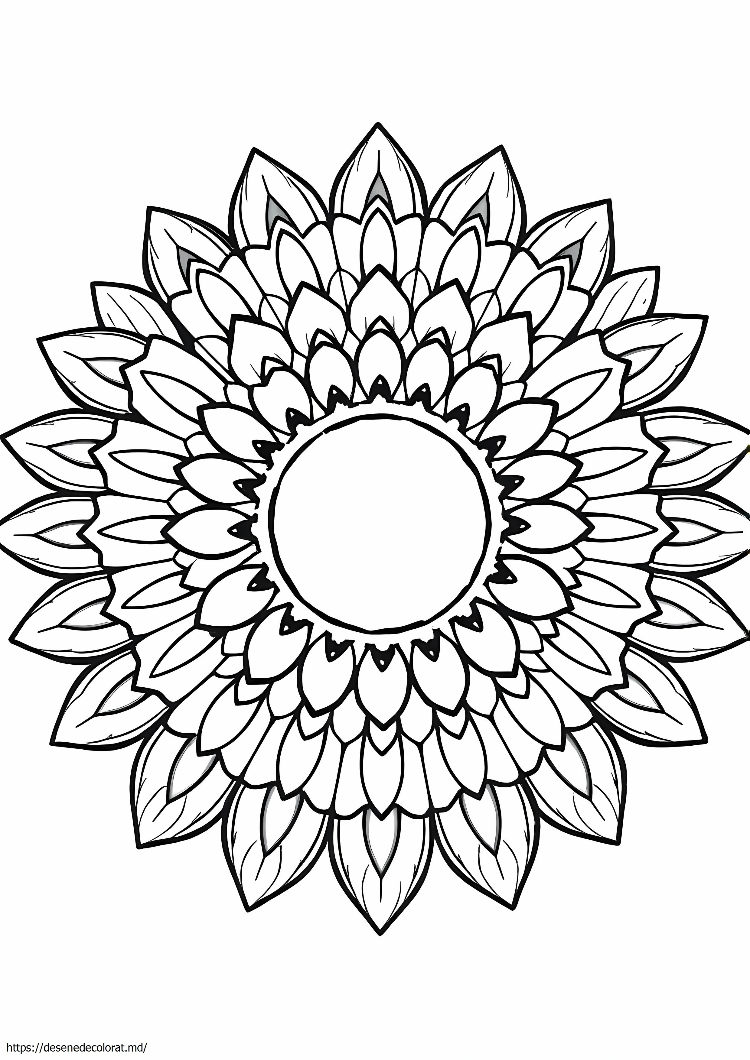 Mandala de floarea soarelui