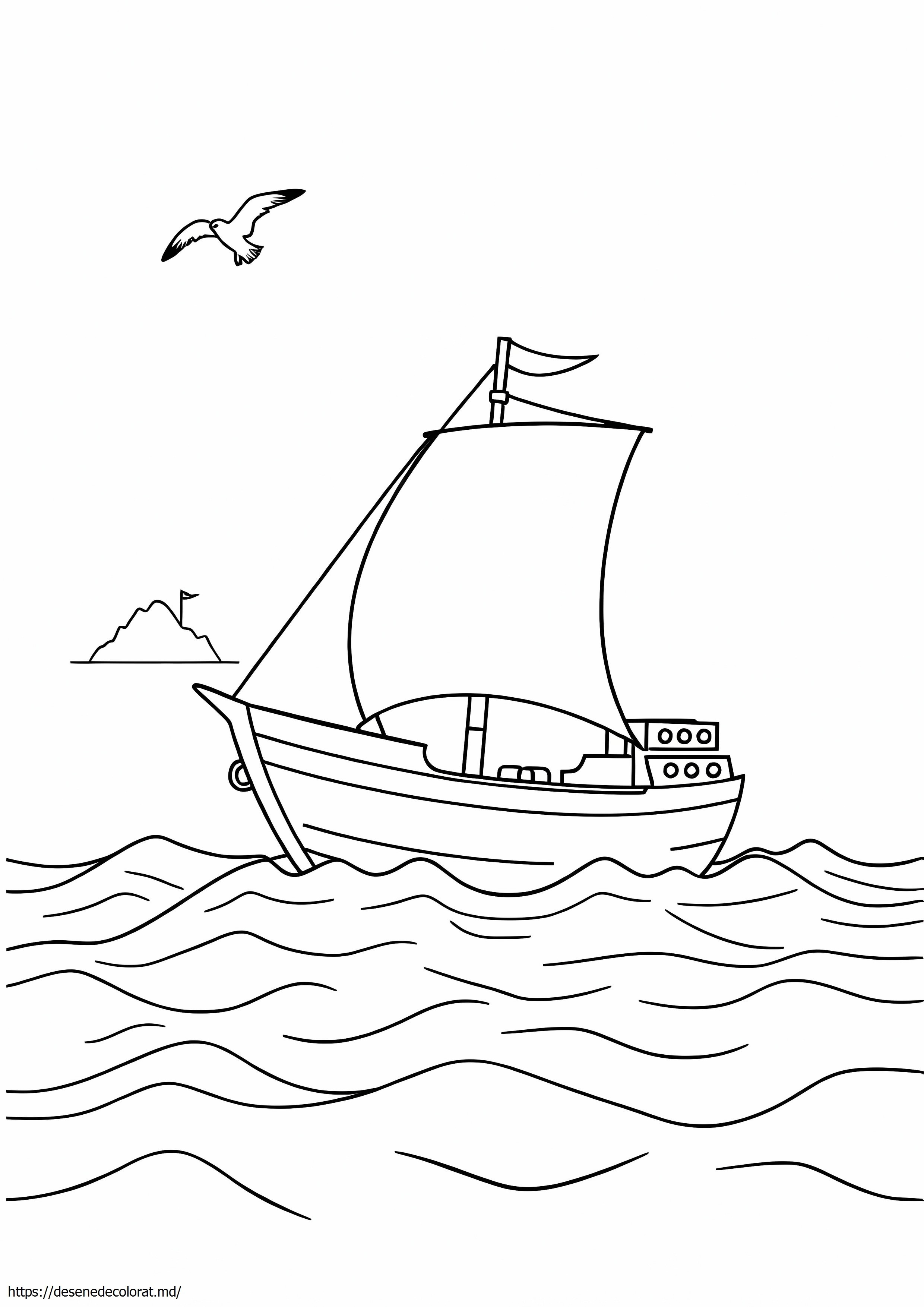 O navă în ocean