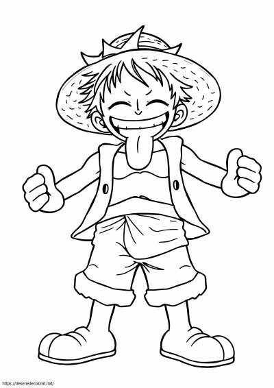 Desenând echipamentul luffy 5