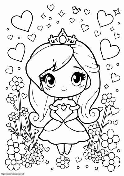 Anime chibi prințesa disney