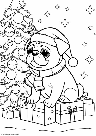 Pug de Crăciun