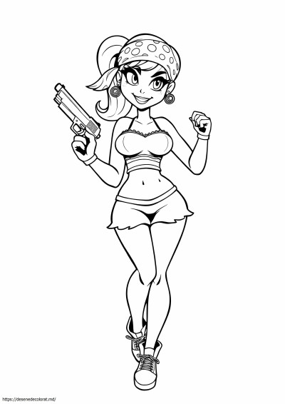 Gangsta pin up girl