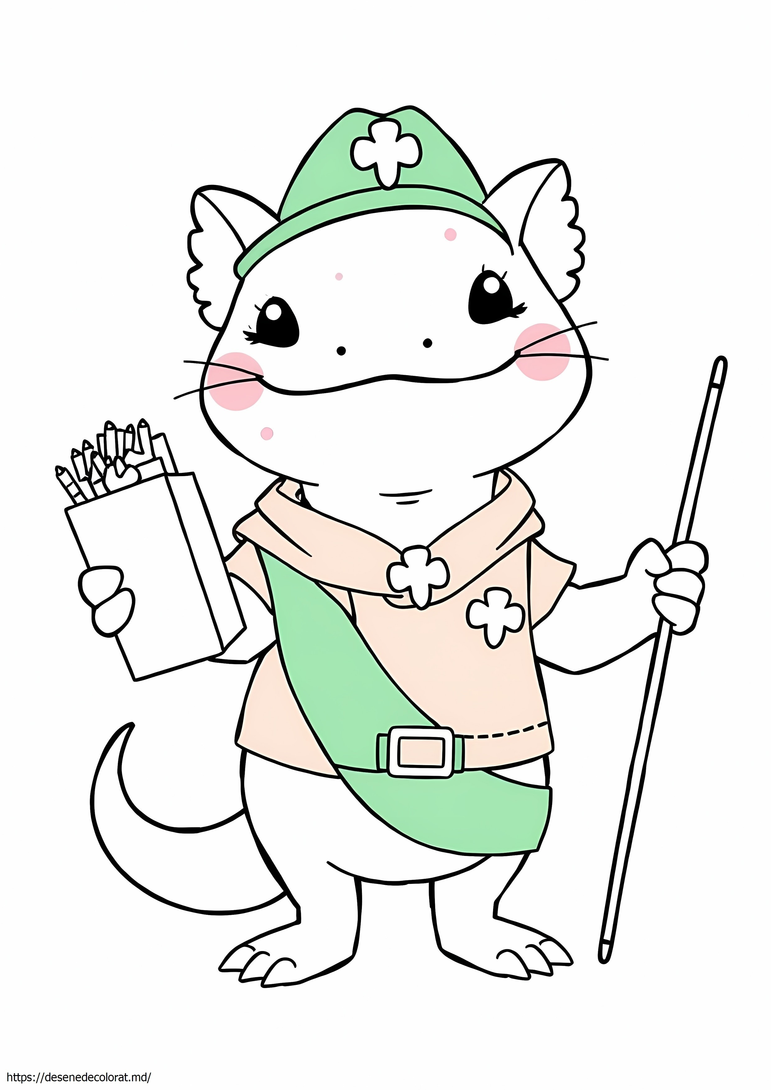 Girl scout axolotl