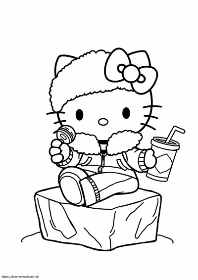 Condiment de gheață hello kitty