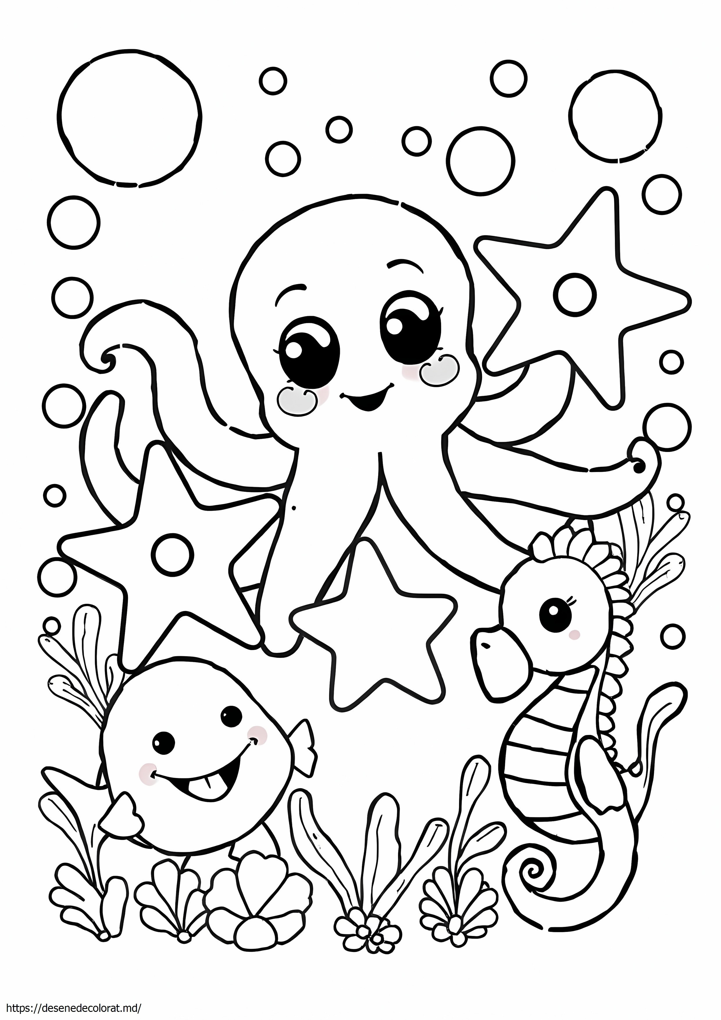 Animale marine kawaii