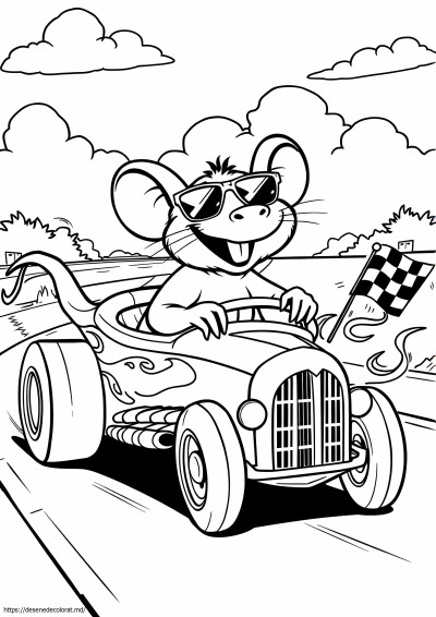 Rat fink hot rod