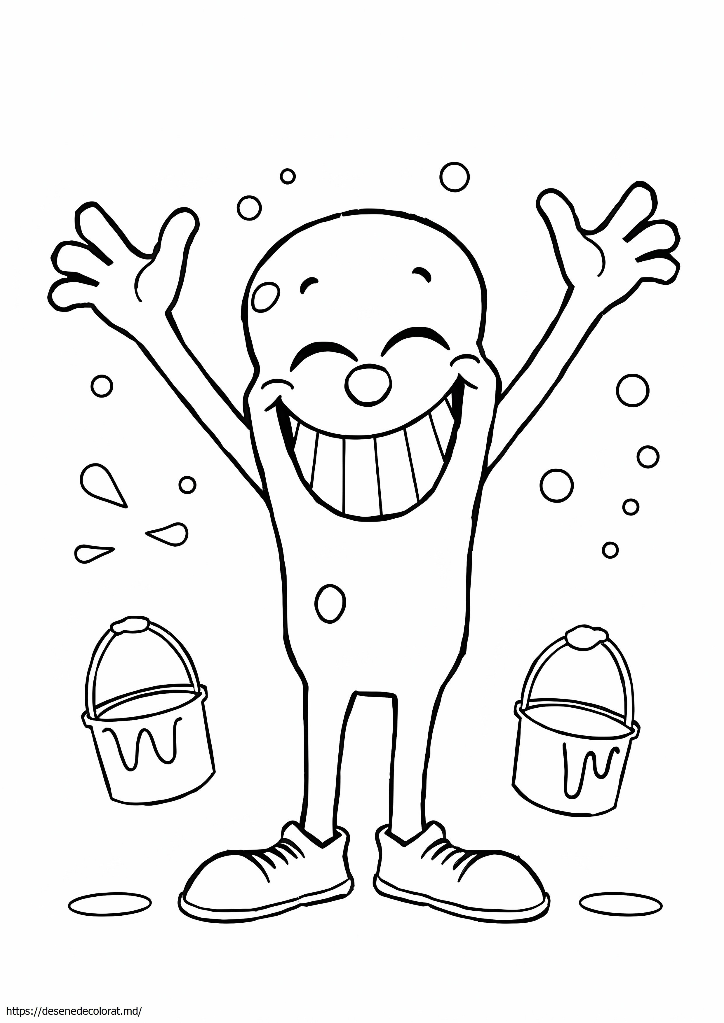 Nickelodeon colorat pe splat