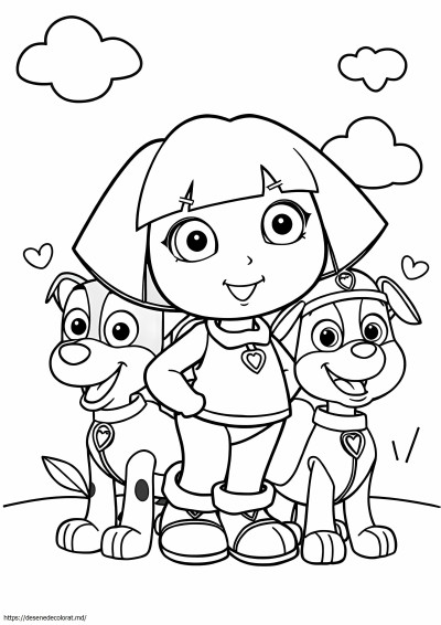 Poze nick jr de colorat